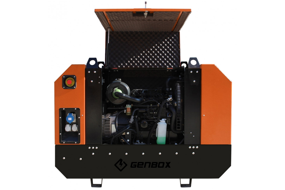 Дизель генератор GENBOX YD8MS в кожухе - 9.0 кВт / однофазный (220 В .