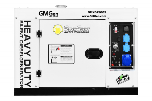 Дизель генератор GMGen GMXD7500S в кожухе - 7.5 кВт / однофазный (220 В) фото № 3