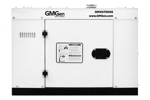 Дизель генератор GMGen GMXD7500S в кожухе - 7.5 кВт / однофазный (220 В) фото № 4
