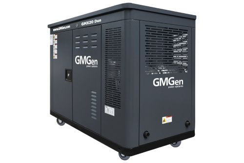 Газовый генераторGMGen GMX20 Duo в кожухе - 16.0 кВт / трёхфазный (380/220 В) фото № 1