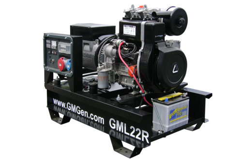 Дизель генератор GMGen GML22R в контейнере - 16.8 кВт / трёхфазный (380/220 В) фото № 1